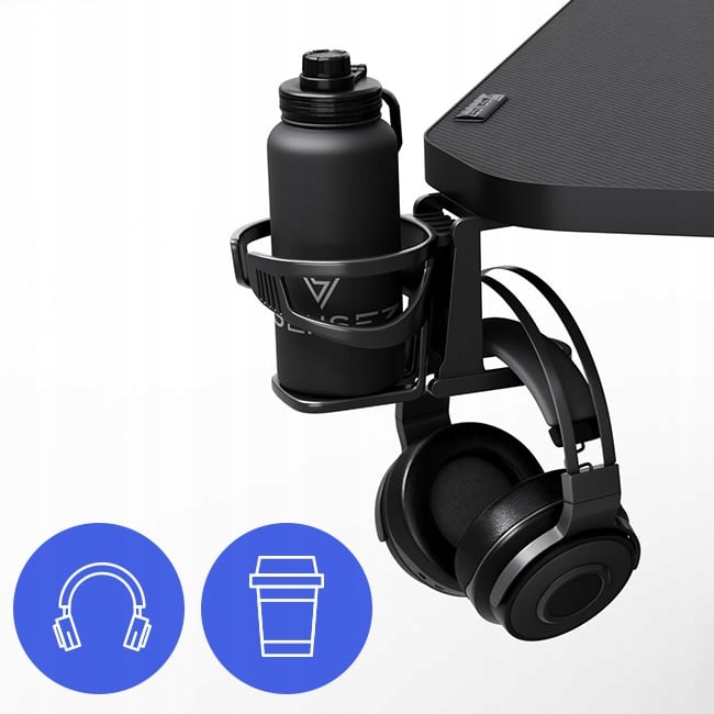 Biurko Gamingowe Komputerowe do komputera + Akcesoria 120x60cm Sense7