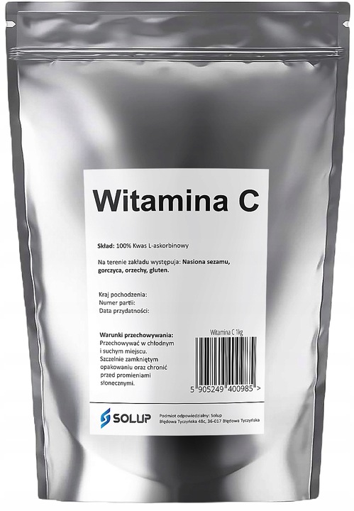 Witamina C 100% Kwas L-askorbinowy proszek 1kg
