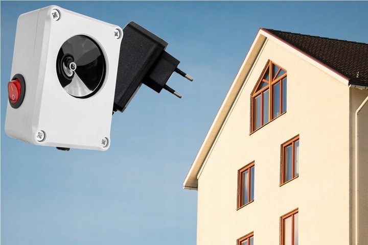 Hermetyczny odstraszacz ultradźwiękowy kun szczurów i myszy, zmienny dźwięk