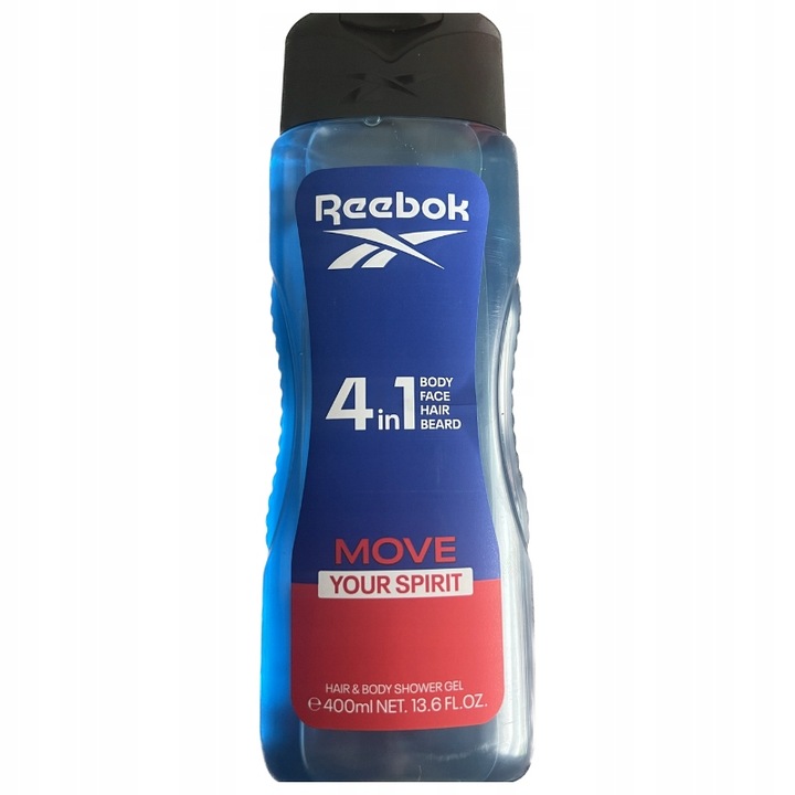 REEBOK MEN MĘSKI ŻEL POD PRYSZNIC DLA MĘŻCZYZN 4W1 ZESTAW MIX 4X 400ML