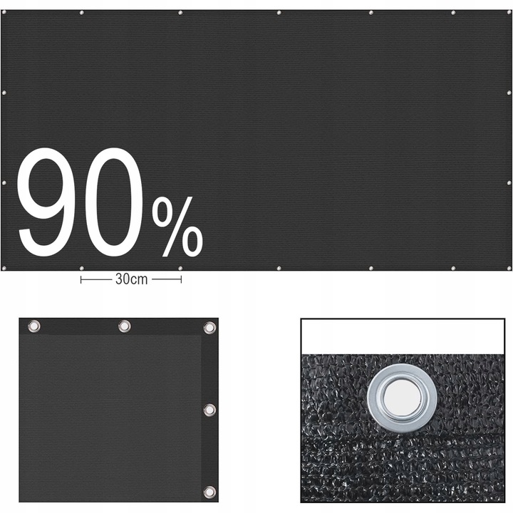 OSŁONA NA BALKON NA TARAS PŁOT MATA BALKONOWA 1x7m SOLIDNA +MOCOWANIE