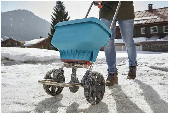 Siewnik rozsiewacz do nawozów trawy soli XL Gardena 0436