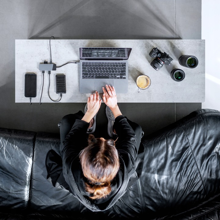 HUB USB-C 7w1 GC Connect PD 85W ADAPTER 3x USB 3.1, HDMI 4K, USB C, SD, TF