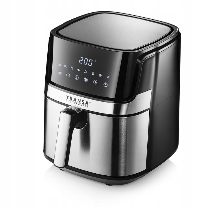 FRYTKOWNICA BEZTŁUSZCZOWA INOX 8 PROGRAMÓW MISA XXL 6L 1700W