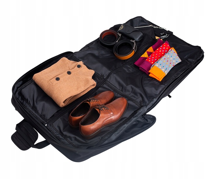 Solidna TORBA męska podróżna POKROWIEC na garnitur Hugh Butler Alfred