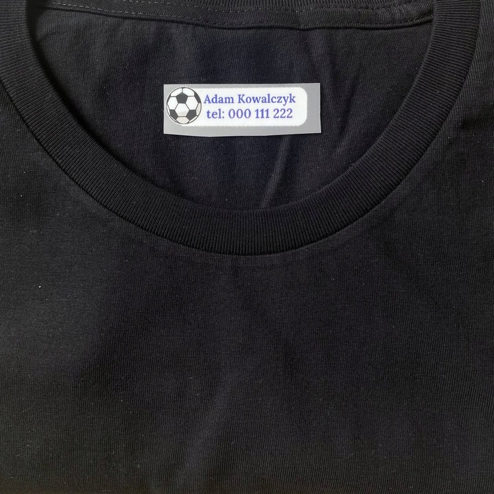 Naprasowanki Metki imienne dla SENIORÓW Imienniki na ubrania Zestaw 60