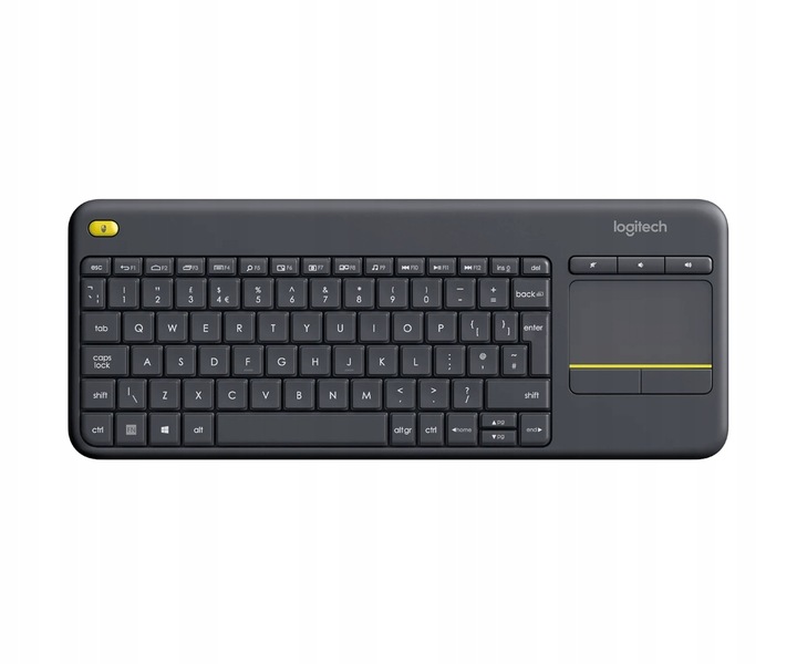 Klawiatura do telewizora Logitech Wireless Touch K400 Plus Unifying czarna