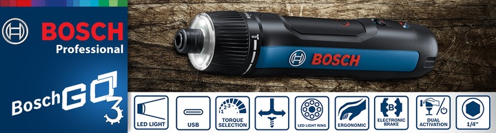 BOSCH GO 3 Inteligentny Śrubokręt akumulatorowy