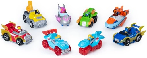 PSI PATROL MIGHTY PUPS 8 POJAZDÓW METALOWYCH PREZENT DLA DZIECKA NA ŚWIĘTA