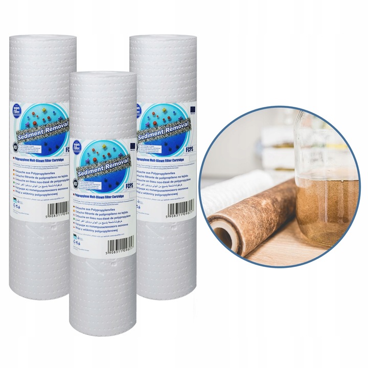 FILTR DO WODY WSTĘPNY NA CAŁY DOM 3 STOPNIOWY ZMIĘKCZACZ + ZESTAW FILTRÓW