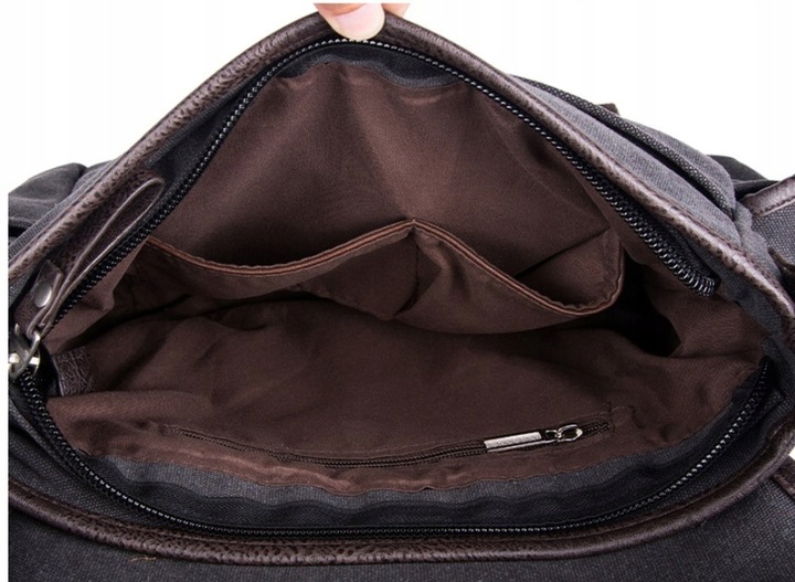 TORBA MĘSKA na ramię do pracy, szkoły A4 canvas+ GRATIS :)