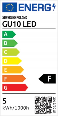 10x Żarówka LED GU10 5W = 50W 475 lm CCD More Lumens SuperLED
