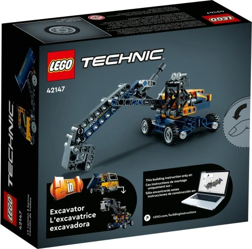 LEGO 42147 TECHNICS Wywrotka Koparka 2w1