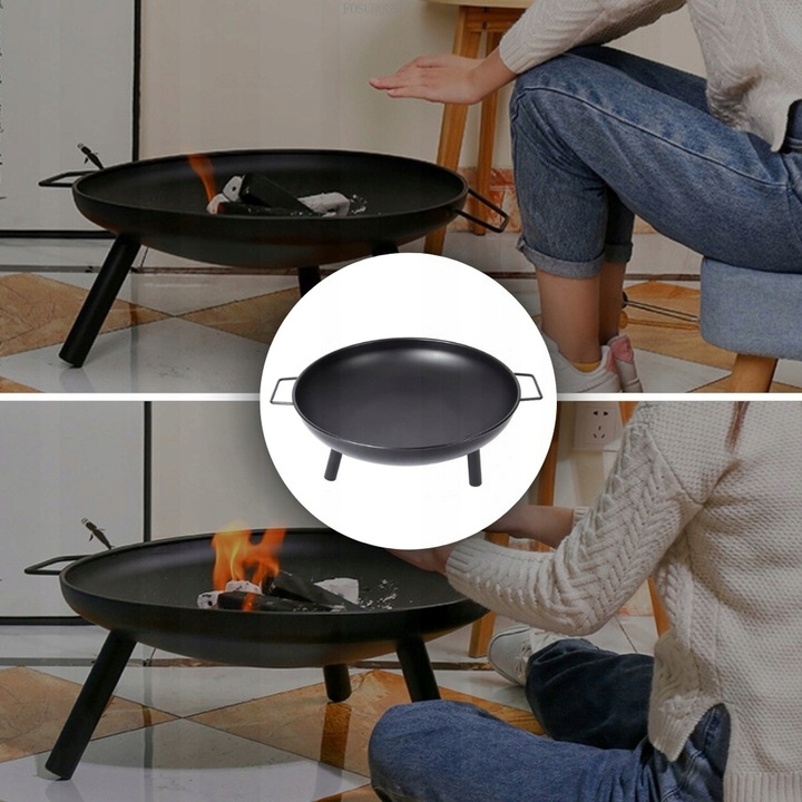 PALENISKO OGRODOWE 60CM STALOWE OGRODOWE DO OGNISKA GRILLA KOCIOŁKA