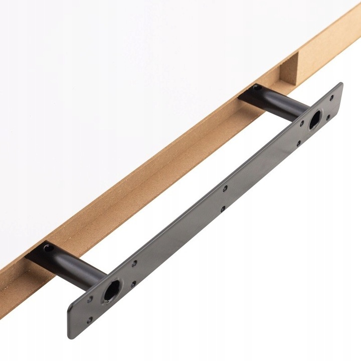 Półka ścienna samowisząca - FS - 60x23 cm - Biały