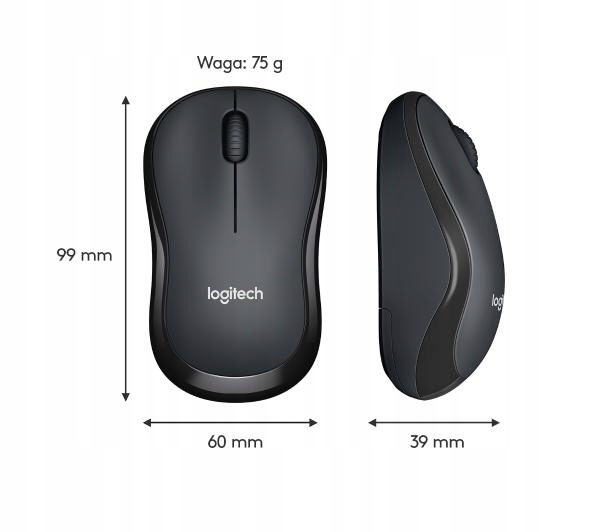 Myszka bezprzewodowa Logitech M220 910-004878 910004878 sensor optyczny