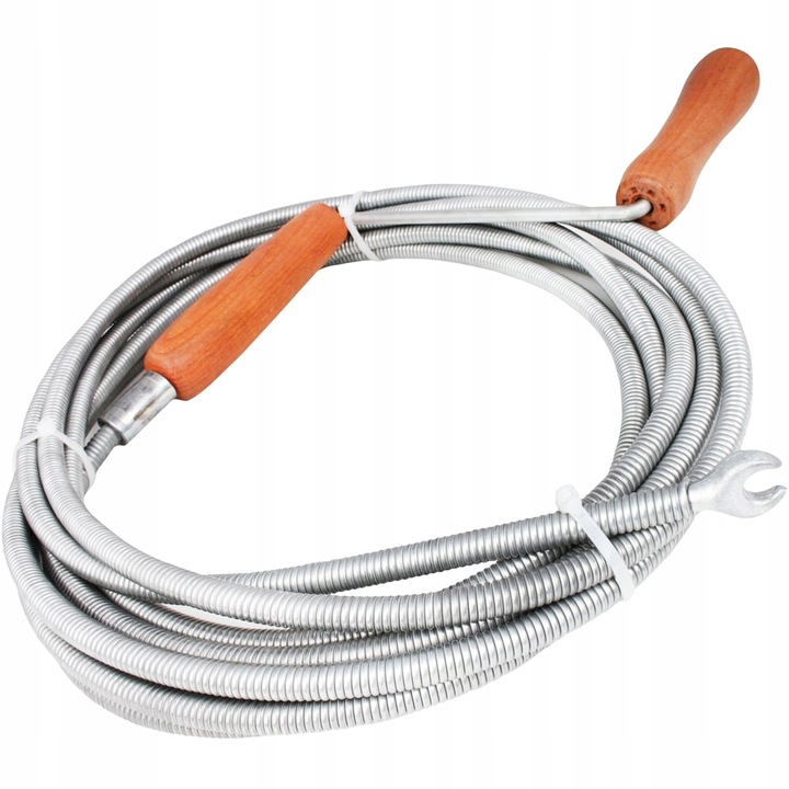 SPIRALA KANALIZACYJNA 5 m RUR ŻMIJKA KANALIZACYJNA DO PRZETYKANIA RURY WĄŻ
