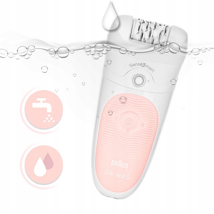 DEPILATOR BRAUN Silk-epil 5 (Wet&Dry) SensoSmart MICROGRIP + GŁOWICA SPA !