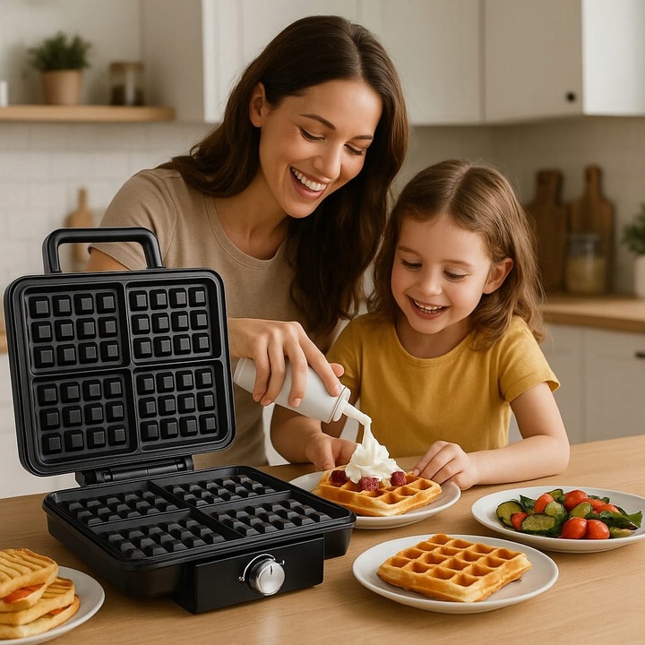 GOFROWNICA 2200W 4 GOFRY JEDNOCZEŚNIE MOCNA SZYBKA NIEZAWODNA In_Stock