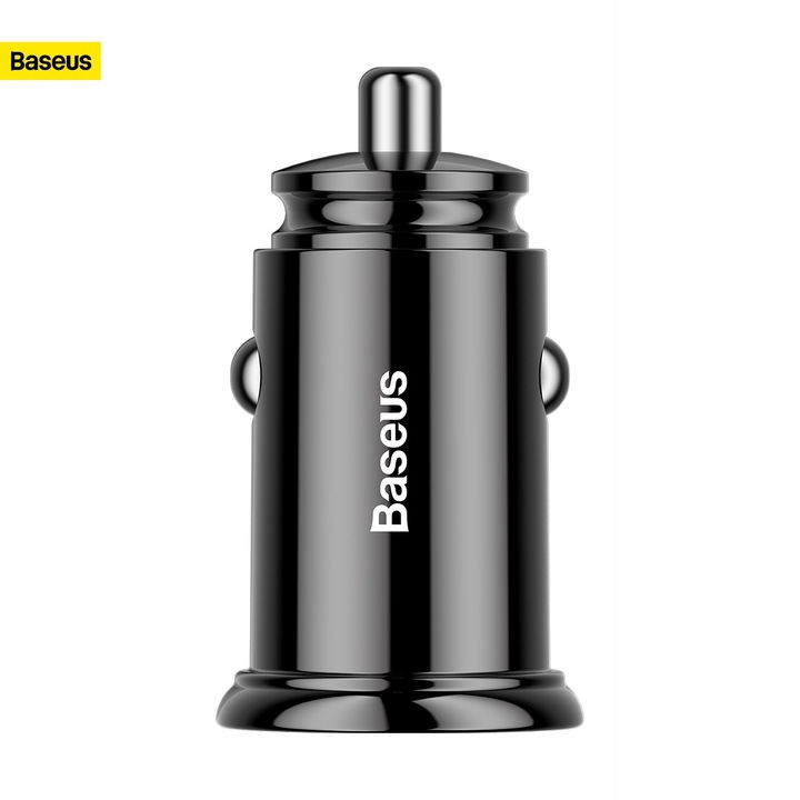 BASEUS MOCNA SZYBKA ŁADOWARKA SAMOCHODOWA USB USB-C TYP-C PD 30W QC 3.0 5A