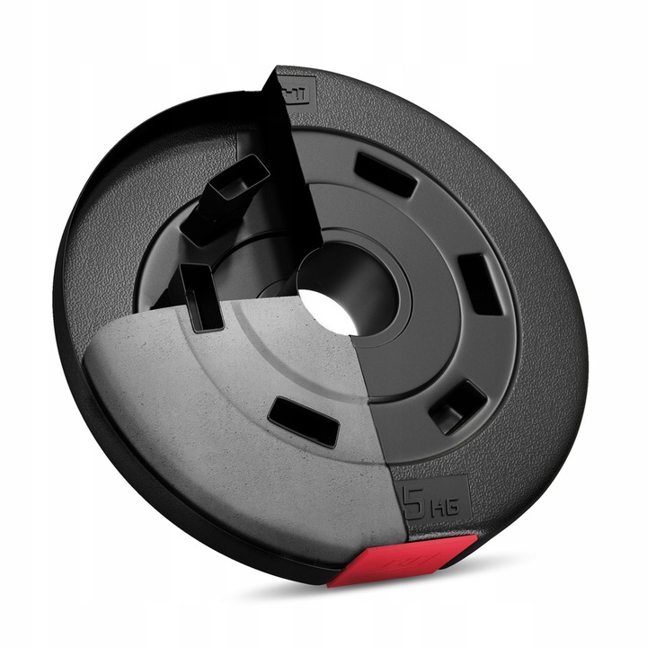 Obciążenie bitumiczne kompozytowe do sztangi hantli 20kg HopSport gryfu