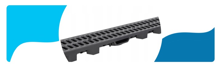 ODWODNIENIE LINIOWE GARAŻU KORYTKO A15 1,5 TONY RUSZT TWORZYWO H55