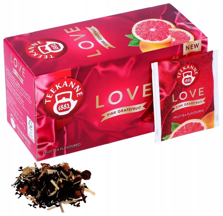 Herbata owocowa w torebkach Teekanne Love grejpfrut 20szt x9