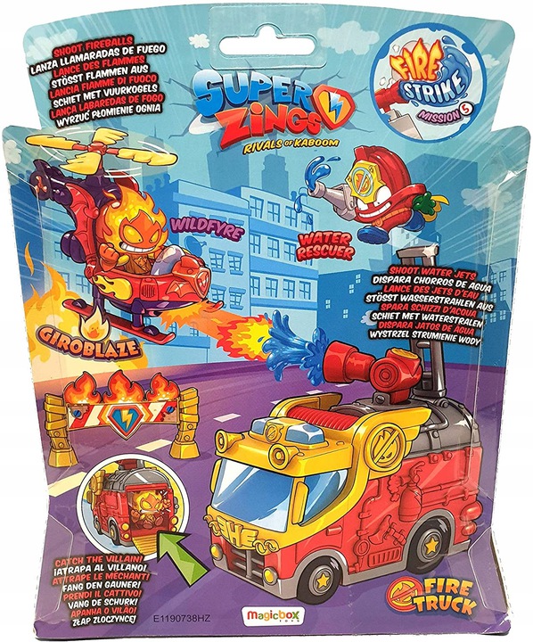 Super Zings Fire Strike Misja Pożar figurki
