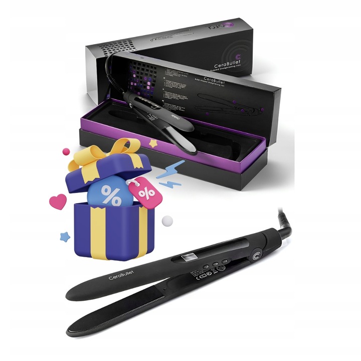 Cera Profesjonalna Prostownica do Włosów Bullet Pro jonizacja