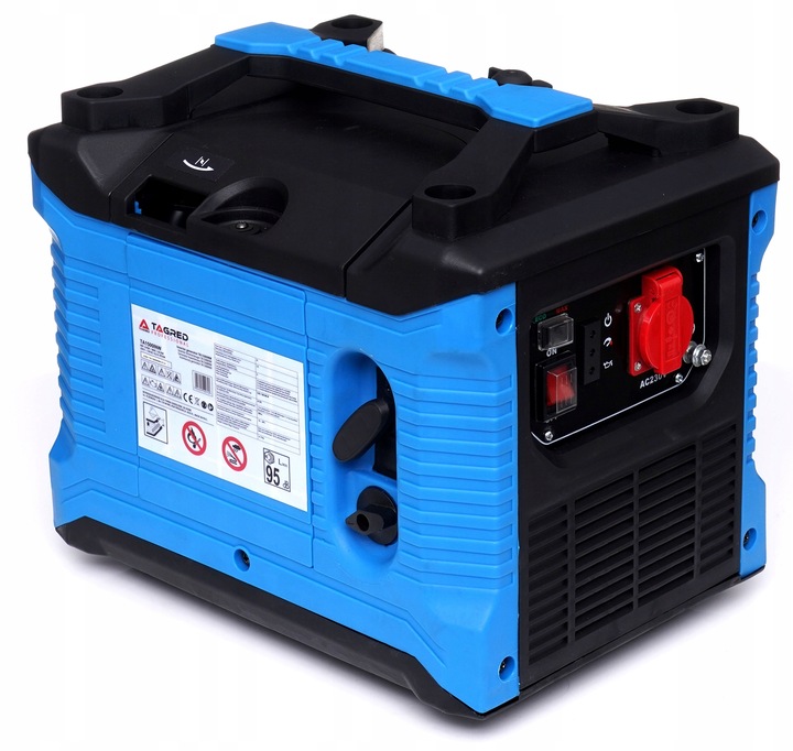 AGREGAT PRĄDOTWÓRCZY GENERATOR PRĄDU 1200W MIEDZIANA PRĄDNICA + OLEJ