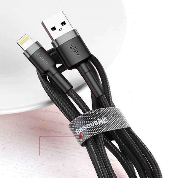 BASEUS Szybki Kabel USB do IPHONE 14 13 12 PRO X XR 8 7 IPAD LIGHTNING 2m