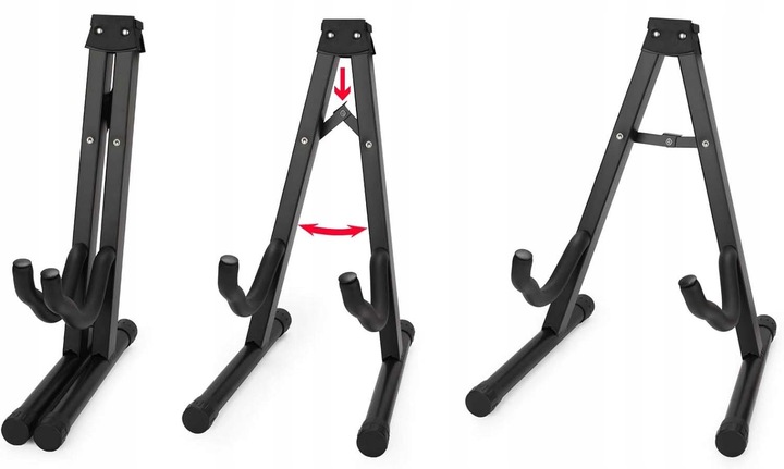 Statyw uniwersalny STOJAK Na każdą gitarę TYP A Składany Uchwyt Piankowy