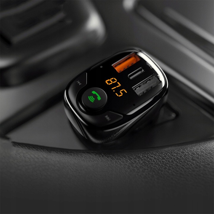 TRANSMITER FM Z ŁADOWARKĄ QC4.0 PD USB-C ROCK B301