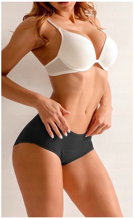 MAJTKI MENSTRUACYJNE Nieprzeciekające na Okres FIGI CHŁONNE DLA KOBIET M