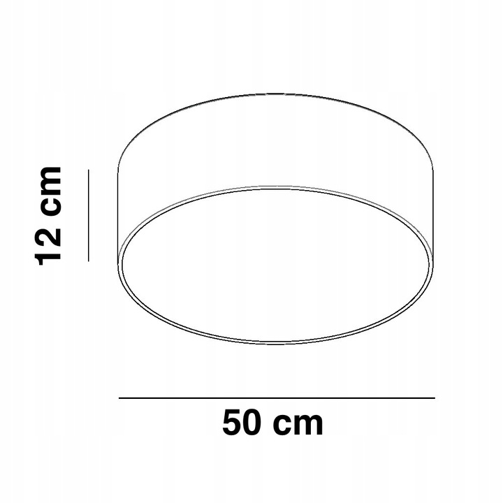 Plafon kremowy ecru duży 50cm abażur tkanina plexi 3xE27 do sypialni