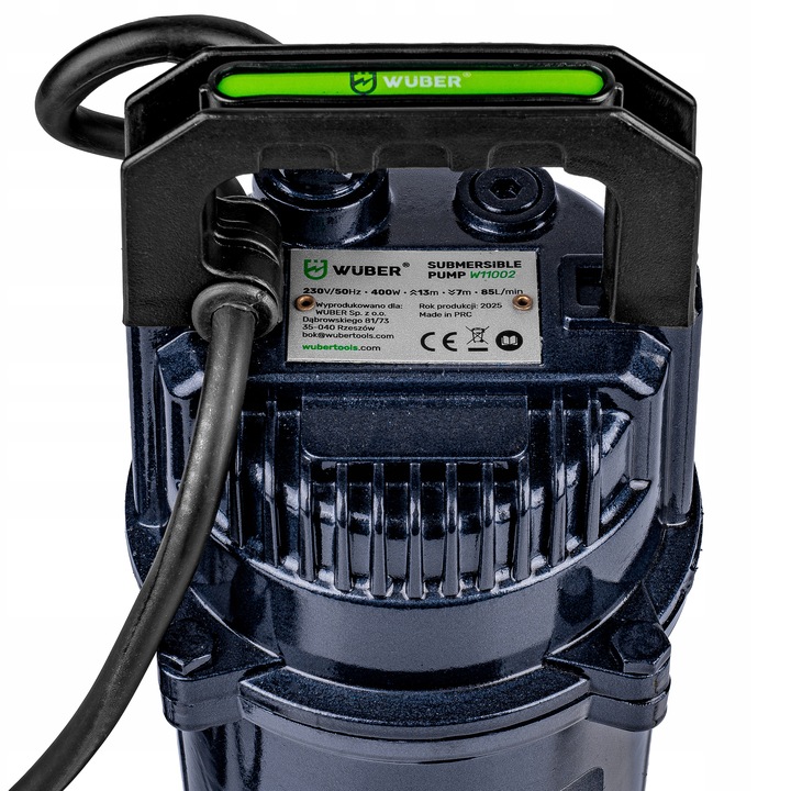 POMPA DO WODY BRUDNEJ CZYSTEJ ZANURZENIOWA SITKO SITO SZAMBA 1" WUBER