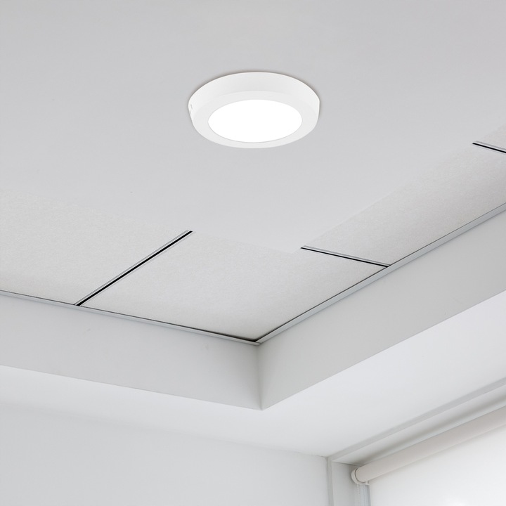 Panel LED 18W PLAFON NATYNKOWY OKRĄGŁY MOCNY LAMPA SUFITOWA OPRAWA ŚCIENNA