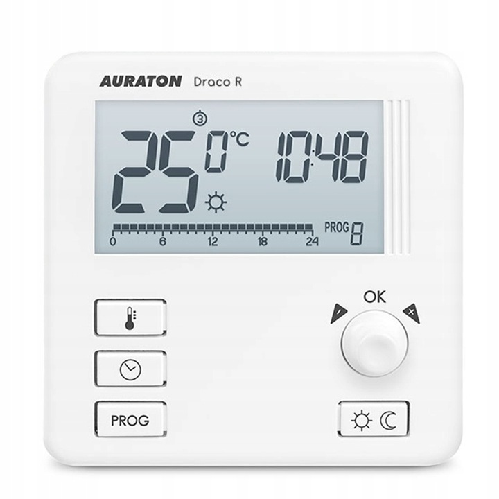 BEZPRZEWODOWY STEROWNIK KOTŁA PIECA REGULATOR TEMPERATURY TERMOSTAT AURATON