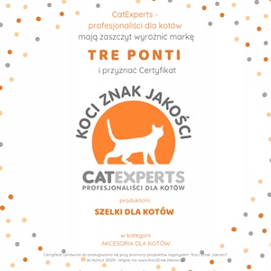 SZELKI dla dużego kota 38-48cm do 6kg Brytyjski TRE PONTI Leopard różowe