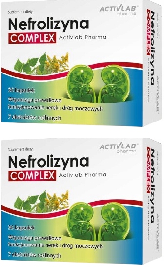 2x Nefrolizyna COMPLEX prawidłowe funkcjonowanie nerek 30 kapsułek