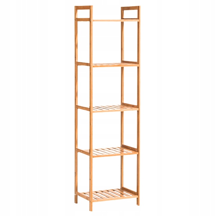 Regał stojak łazienkowy półka bambusowa regał drabinkowy uniwersalny