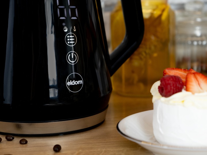 CZAJNIK ELEKTRYCZNY BEZPRZEWODOWY SZKLANY 1L PANEL DOTYKOWY 1100W