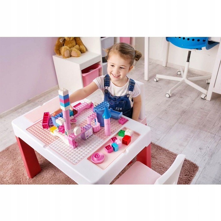 TEGA MEBLE DZIECIĘCE STOLIK 2 KRZESŁA MULTIFUN