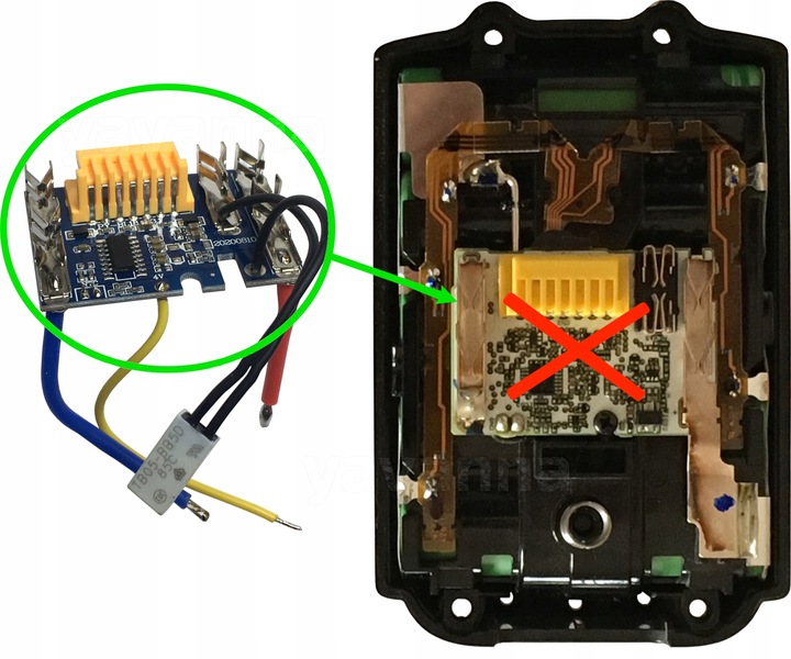 Moduł Płytka Makita BL1815 BL1830 BL1860 bez ogr.