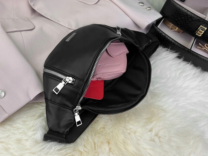 KOCHMANSKI saszetka na ramię lub nerka damska na pas czarna