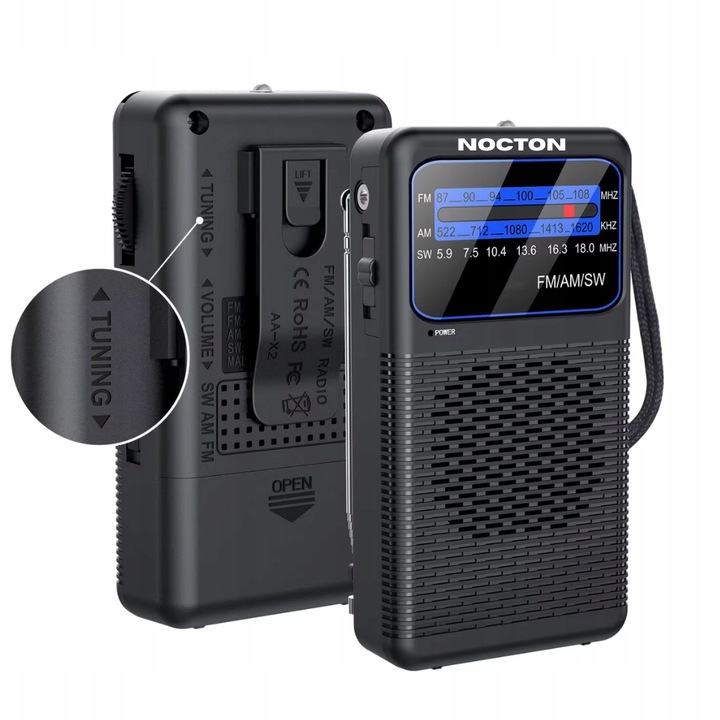 RADIO NA BATERIE MINI FM AM SW LATARKA TURYSTYCZNE KIESZONKOWE