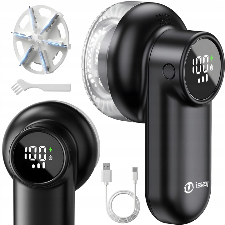 GOLARKA DO UBRAŃ AKUMULATOROWA + USB-C WSKAŹNIK BATERII 6 OSTRZY + 3