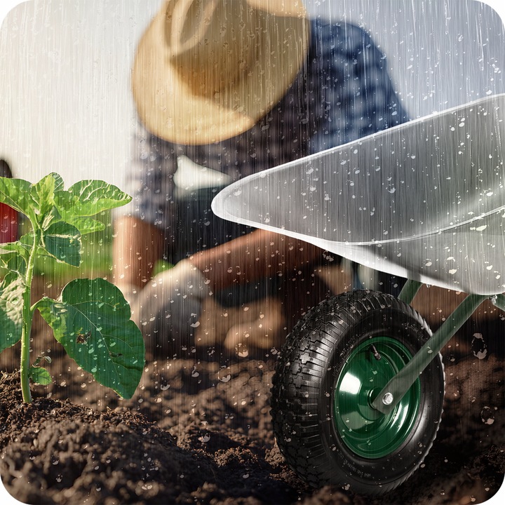 KOŁO KÓŁKO DO TACZKI TACZEK MOCNE Z DĘTKĄ POMPOWANE 4.80/4.00-8 + OŚKA