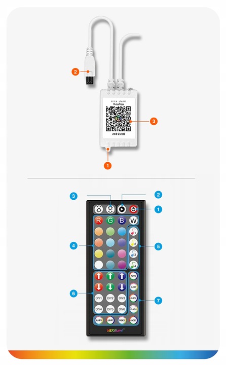 Taśma LED 10M RGB 5050 Bluetooth APLIKACJA MOBILNA PILOT MUZYKA ZESTAW