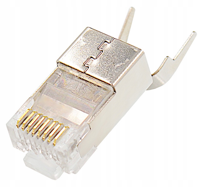 Wtyki RJ45 przelotowy kat 7 FTP pass through 10szt